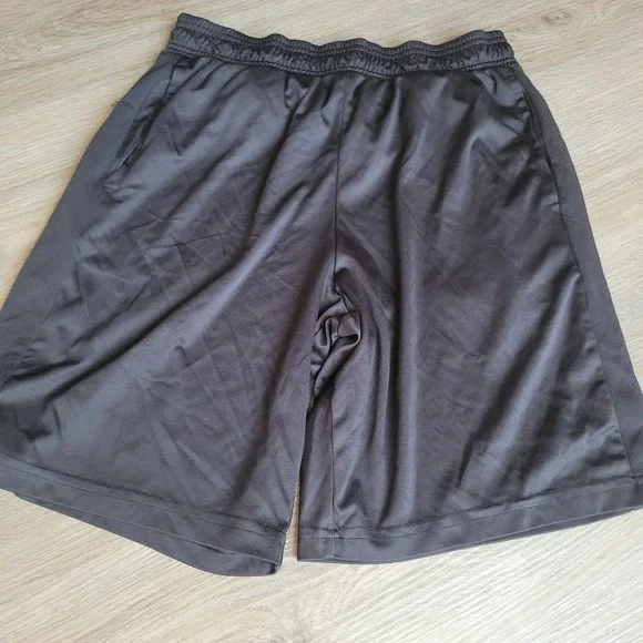 Athletic Works Boys Basketball Shorts XL 14-16 Husky Black Polyester Athletic