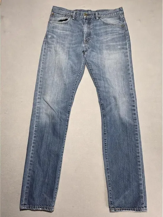 Levi's 508 Tapered Jeans W33 L34 Mens Blue Light Wash Denim 100% Cotton