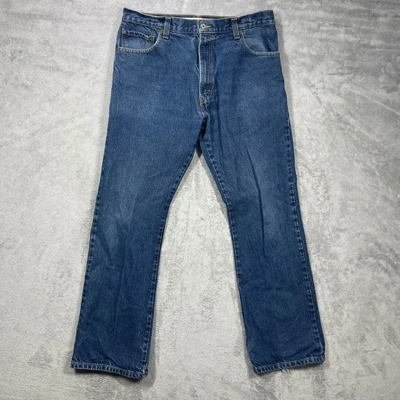 Levi's 517 Boot Cut Jeans Mens 36x32 Blue Medium Wash Denim