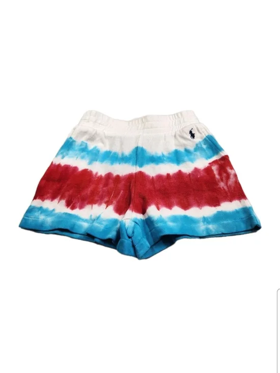 Polo Ralph Lauren Girls Shorts Size 5 Tie Dye Multicolor Red  Blue White NWT. 52