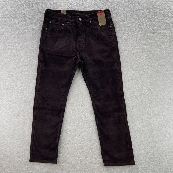 Levi's Pants Men's 33x30 Brown 505 Corduroy Pinwale Regular Fit Straight Preppy