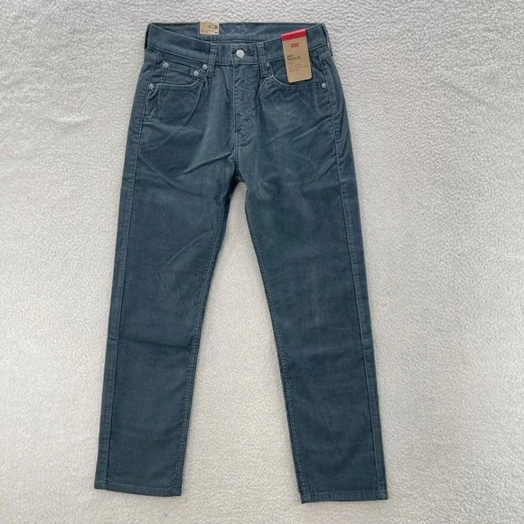 Levis 505 Pants Mens 30x30 Slate Gray Corduroy Pinwale Regular Straight Preppy