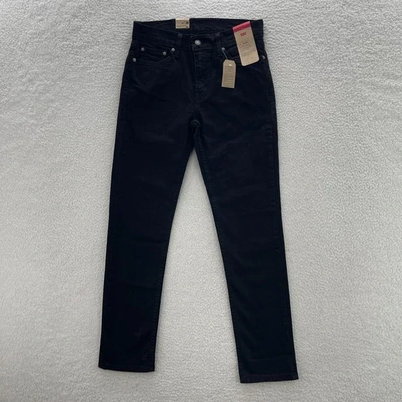 Levis Jeans Mens 30x32 Black 511 Slim Dark Wash Stretch Denim Grunge Goth Rock