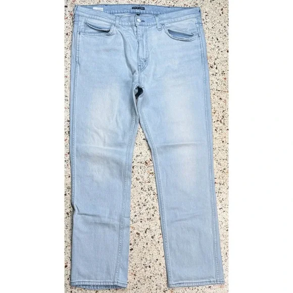 Levi's Line 8 Vtg Mens White & Black‎ Tab Denim Jeans Size 38x30
