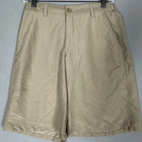 Chaps Shorts Boys 14 Tan Khaki Performance School Approved Uniform Casual Youth