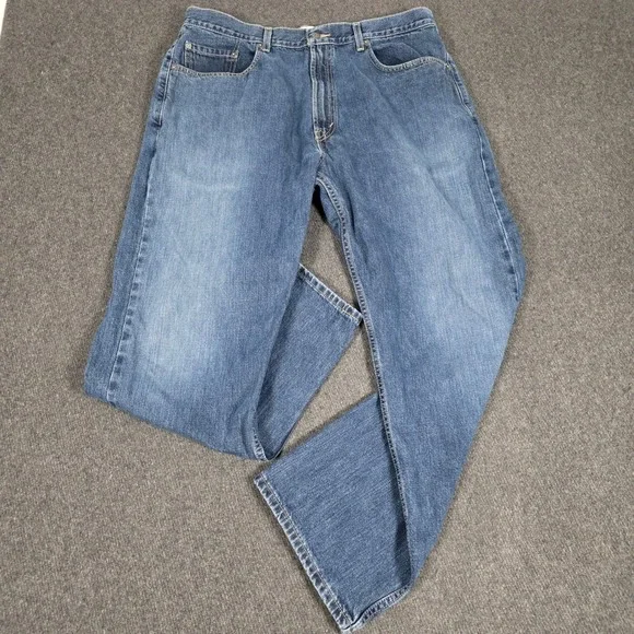 Levis 569 Loose Straight Leg‎ Jeans Mens 38x31 Medium Wash Blue Denim Y2K Baggy