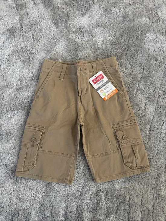 Wrangler Khaki Flex Cargo Shorts