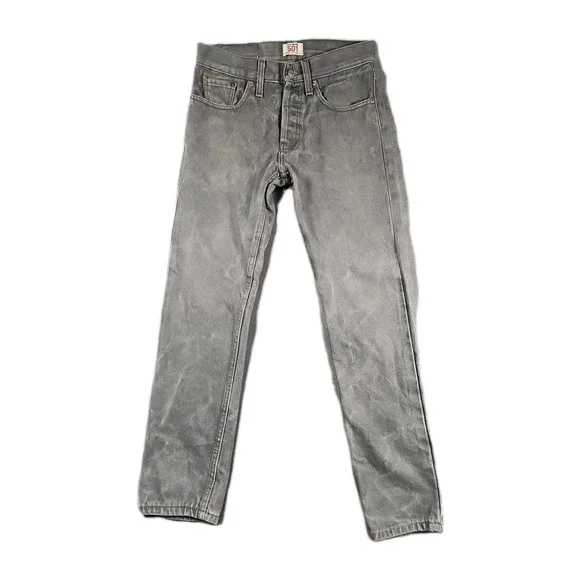 Levi's 501XX Straight‎ Leg Button Fly Jeans Grey Mens 30x30 Vintage Denim