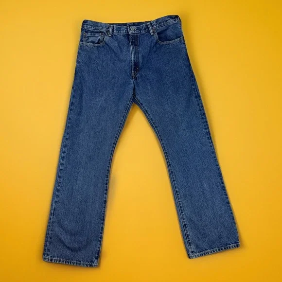 Levi's 517 Denim Jenas Bootcut‎ Blue Men's Size 38x32 (Fit 36x30) Western Cowboy