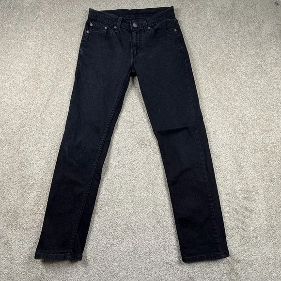 Levis 511 Slim Fit Black Denim Jeans Mens W28 L30 Actual‎ 29x28