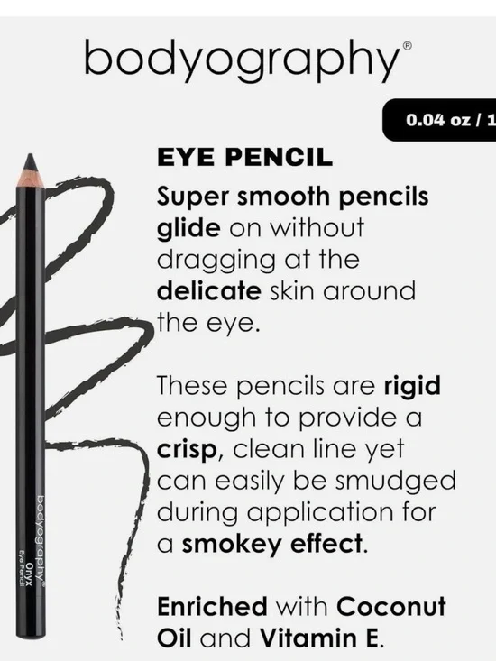 Bodyography Black Eye Pencil - Smooth Glide Black Eyeliner