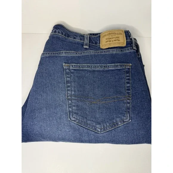 LEVI Jeans Men's 42x30 Gold Label Signature Levi Strauss Men's Blue