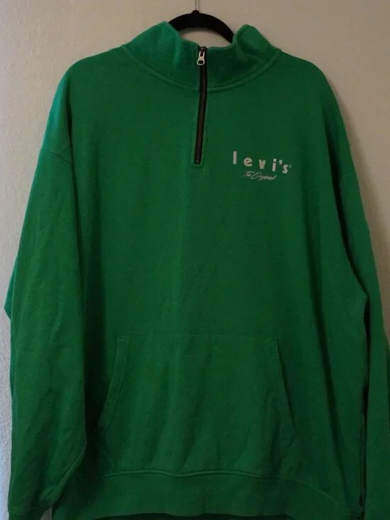 Men's Levi's 1/4 Pullover Fleece Sweatshirt XXL