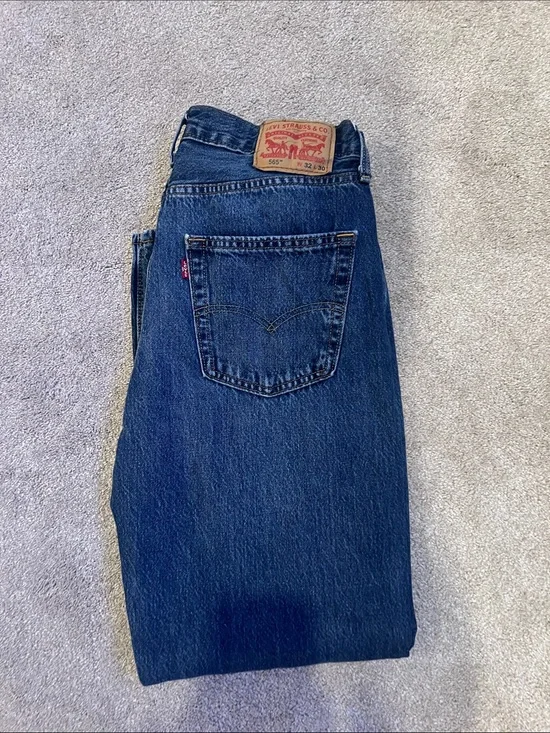 Levi's Men's Dark Blue Straight Leg Jeans