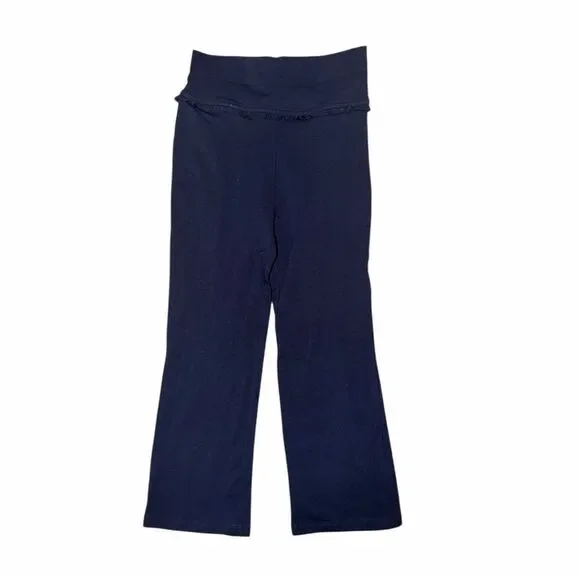 The Children’s Place Toddler Girls Foldover Waist Pants Stretch Navy 5T New