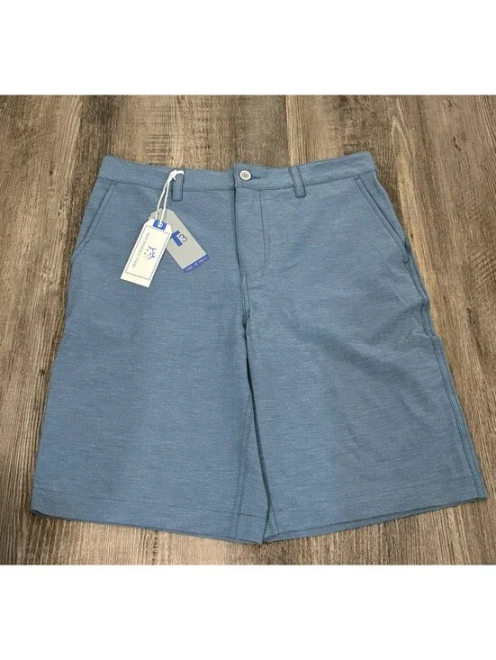 Southern Tide Shorts Boys 16 Blue Heathered T3 Gulf Performance UV Protection