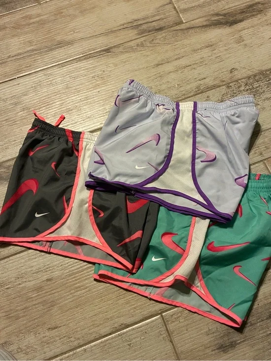 Nike Tempo Girl Large Shorts (3 Pairs) New Condition