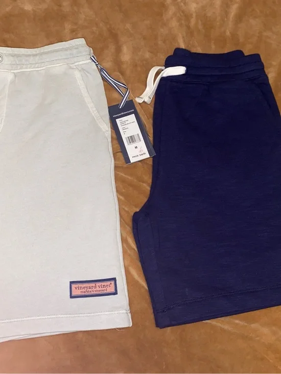 Vineyard Vines Boys Navy & Light Blue Athletic Shorts