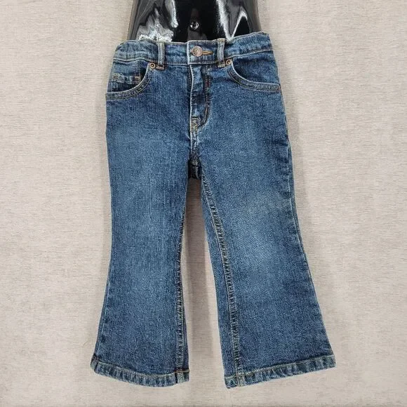 Children's Place Y2K Classic Dark Wash Bootcut Flare Girls Toddler Jeans
