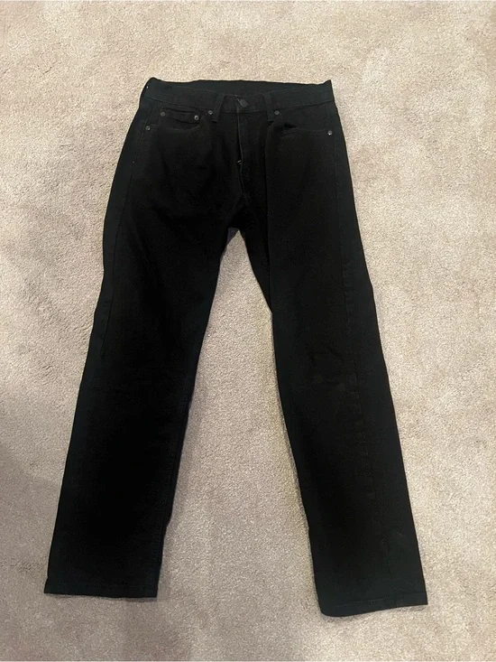 Levi's Men's Black Straight-Leg Jeans