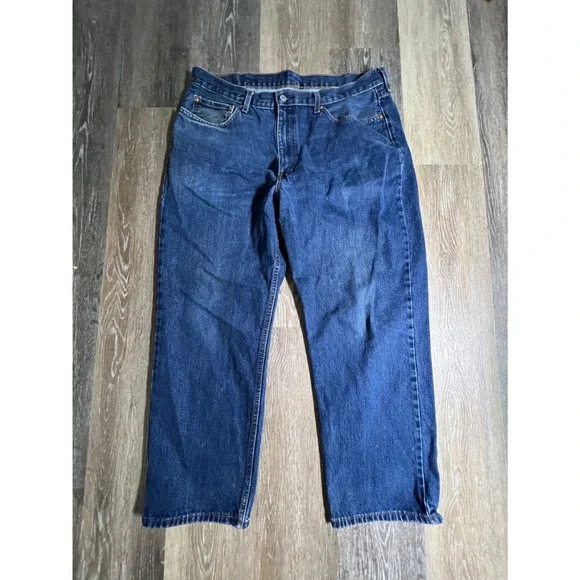 Levis 550 Relaxed Fit Jeans Mens 40x30‎ Blue Excellent Tapered Leg Denim