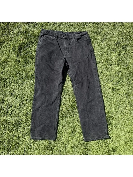 Levi's Black Jeans Relaxed Straight 36x30 Men's