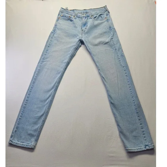 Levis 510 Skinny Fit Jeans Mens 29x32 Light Wash Blue Denim 05510-0675