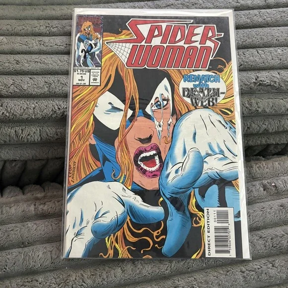 Spider-Woman Marvel Comics Rematch With Death Web Modern Age Color Comic Book