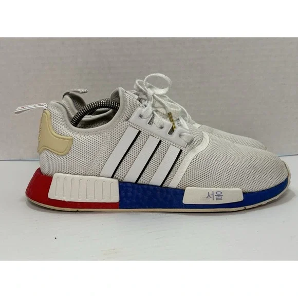 Adidas‎ NMD_R1 Seoul United By Sneakers FY1163 White Red Blue Sz 9.5