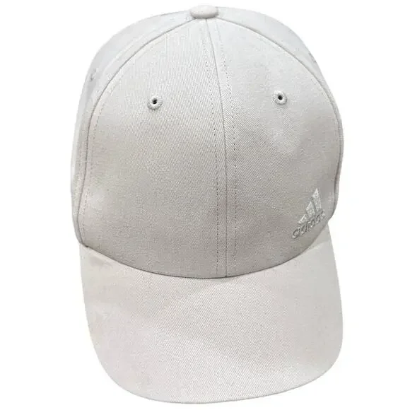 Adidas Baseball Cap Men OSFM Beige Adjustable Strapback Minimalist Aesthetic