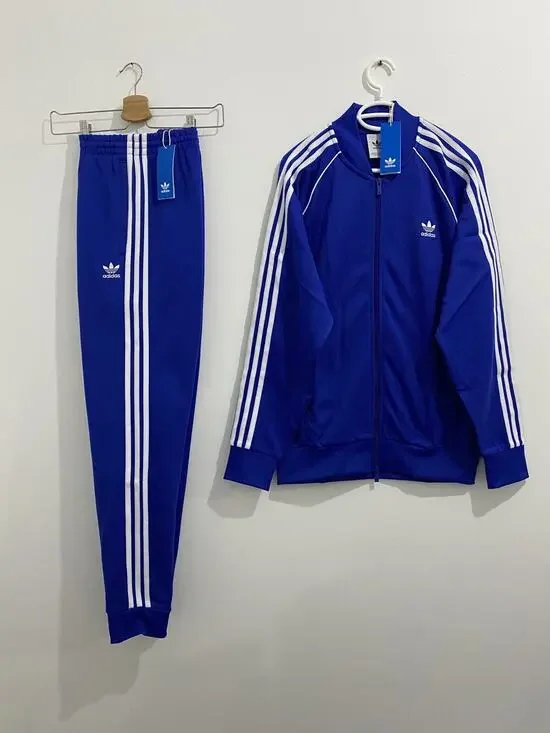Adidas Originals Classics Superstar Tracksuit Semi Lucid Blue White Size XL