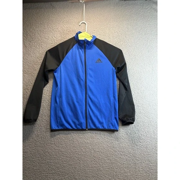 Adidas Men's XL Blue  Windbreaker Full Zip Pullover‎ Jacket