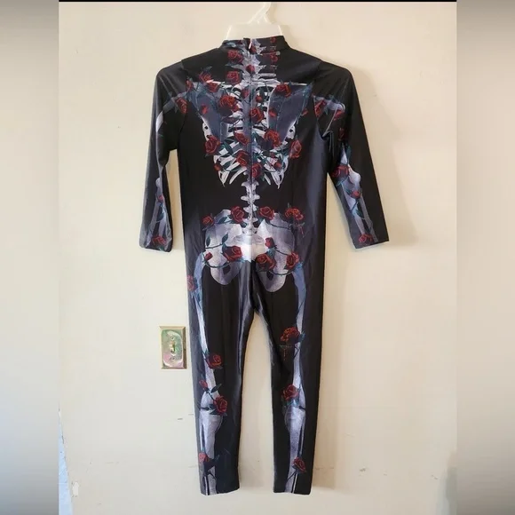 Morph Costume Rose Skeleton Size youth xl
