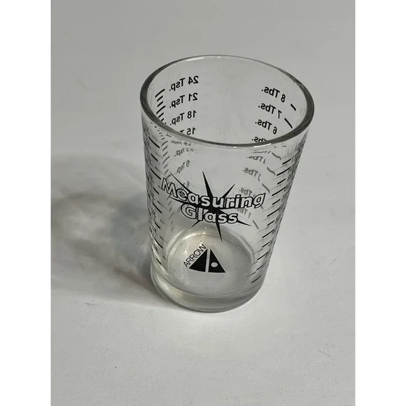 Arrow Measuring Glass Cup 4 oz 8 TSP 24 tsp Black Letters