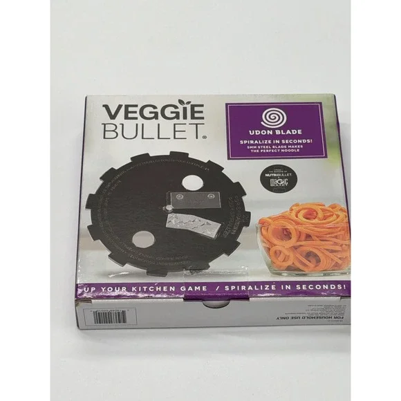 Veggie Bullet Udon Blade‎ 5mm Spiralizer Attachment NutriBullet VBR-U0203 NEW