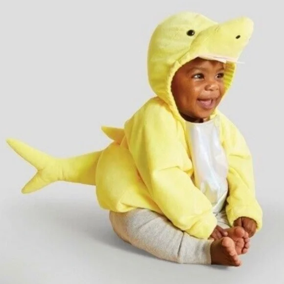 New! Infant Shark Costume- Yellow, from Target Hyde & EEK, Baby Shark