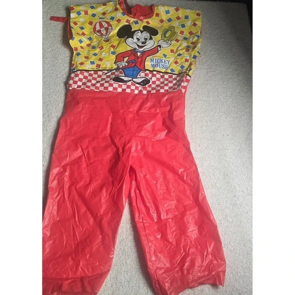Vintage 1974 Ben Copper Mickey Mouse Plastic Costume Rare Find Halloween Costume