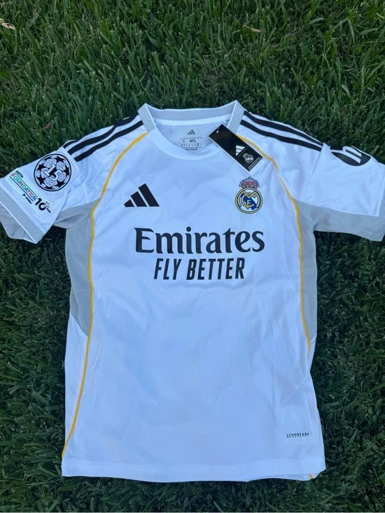 Adidas Real Madrid Kids Home Jersey - White