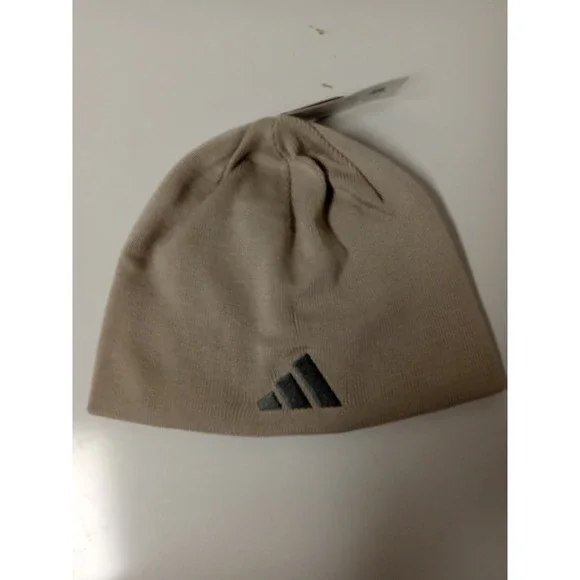Adidas Mens‎ Reversible Skully Beanie Gray NEW