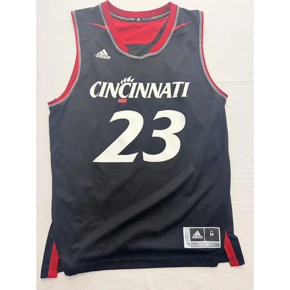 Cincinnati Bearcats Jersey‎ Mens Medium Black NCAA Basketball Adidas 23