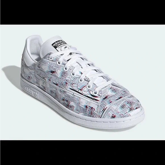 ADIDADIDAS STAN SMITH DISNEY MICKEY MOUSE 3D MEN'S CASUAL SHOES CLASSIC SNEAKERS