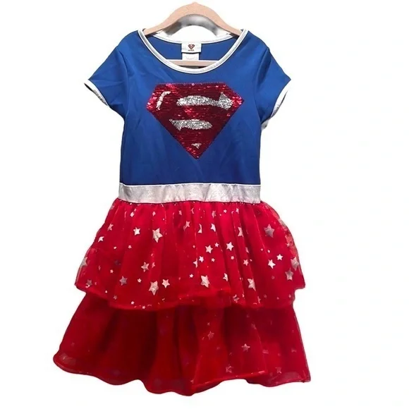 SuperGirl Costume Dress Size Medium 7-8