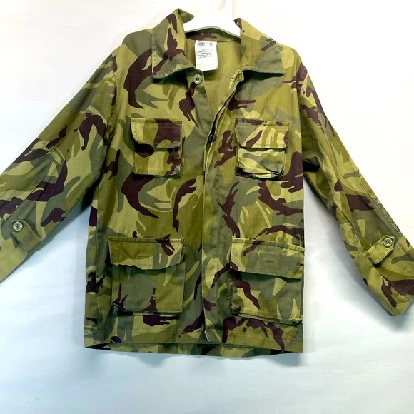 Vintage 2010 Collections Camouflage Military Jacket‎ Play Army Green Youth 8-10