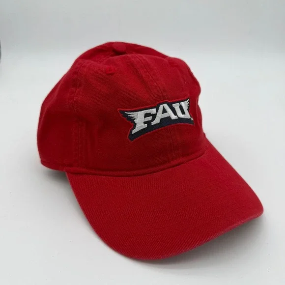 Adidas FAU Florida Atlantic University Owls Hat Red Adjustable Baseball Cap