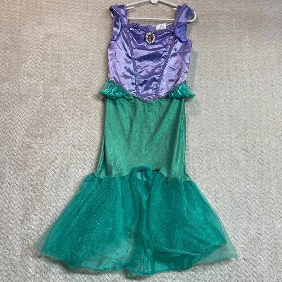Disney x Walmart‎ Little Mermaid Ariel Dress Costume Kids Small - Halloween