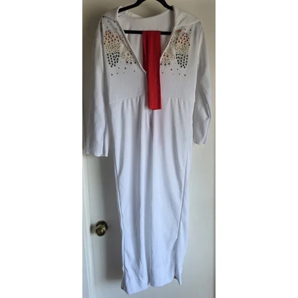 Elvis White Kid's Costume Long Sleeve Collared Outfit