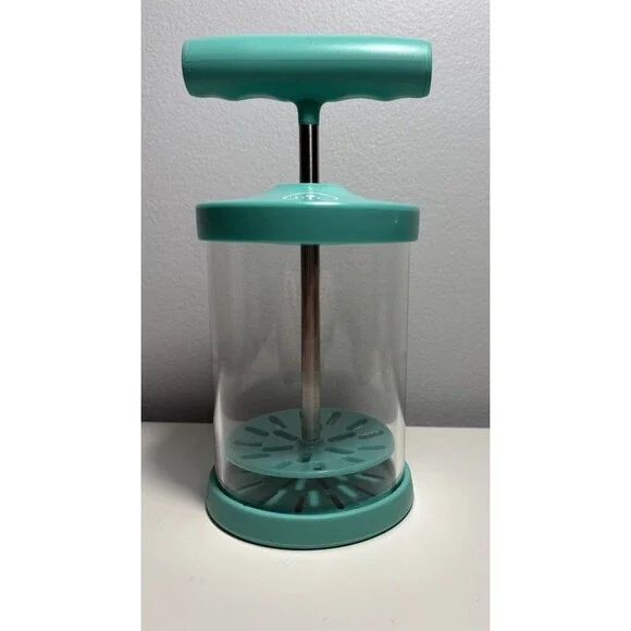 Pampered Chef  Whipped Cream Maker Manual No Batteries #1461 Teal Mint Condition
