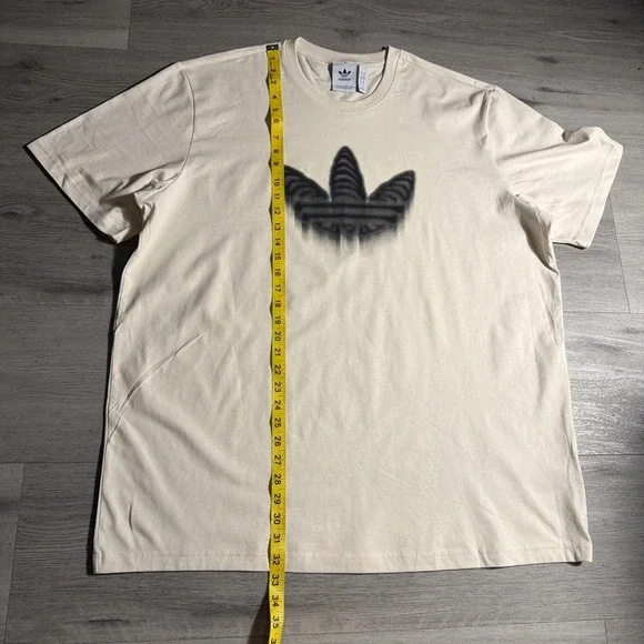 Adidas‎ Originals Trefoil Logo T-Shirt Cream Off-White Men's XL