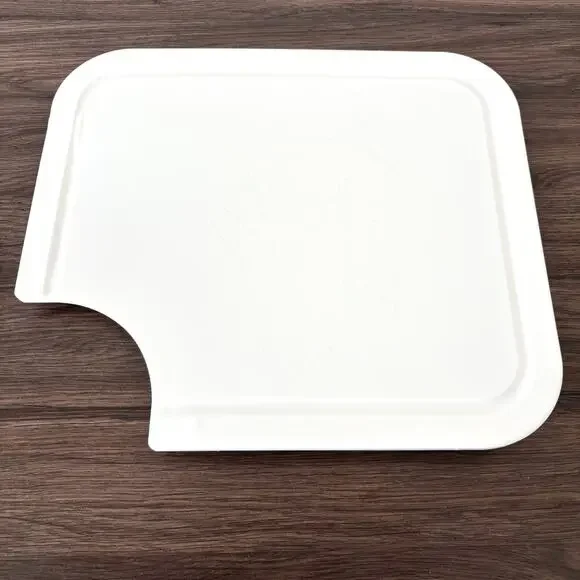 Camco White Cutting Board Sink Topper for RVs Vans Small Sink Mate