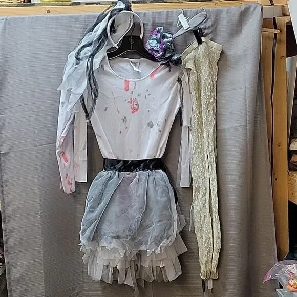 Girls Ghostly Zombie Dress Costume (8-10‎ yrs) MED